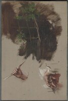 KS 2016 003
          <br/>
          Begroeide trellis en twee handenstudies
          <br/>
          <em>Kaemmerer, Frederik Hendrik (1839-1902)</em>